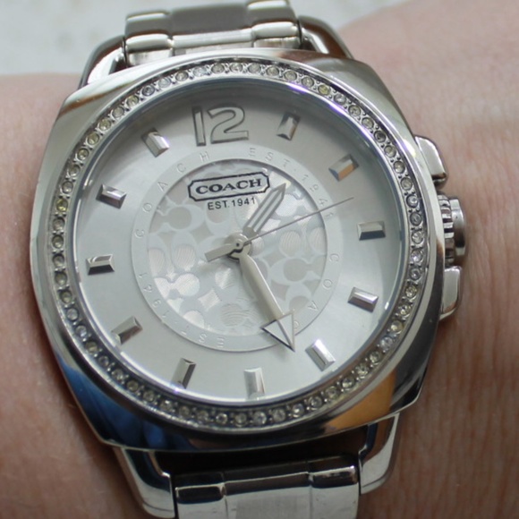 Coach Jewelry - Coach Women's Silver Stainless  Diamond Watch